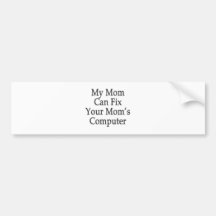 Mijn Mamma kan de Computer van Uw Mamma bevestigen Bumpersticker
