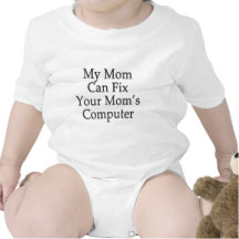 Mijn Mamma kan de Computer van Uw Mamma bevestigen Rompertjes