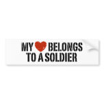 Mijn Militair van het Hart bumperstickers