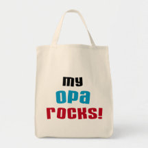 Mijn T-shirts en Giften van Rotsen Opa Canvas Tassen