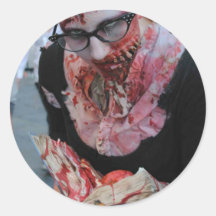 Mijn Valentijnskaart van de Zombie Ronde Sticker