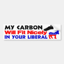 Mijn Voetafdruk van de Koolstof Bumpersticker