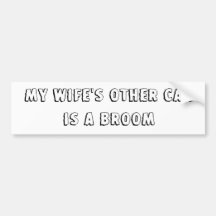 Mijn Vrouw Bumpersticker