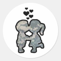 Militaire Kussen Stickers