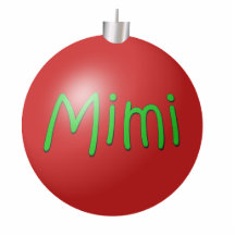 Mimi ornement de Noël Découpage En Acrylique