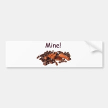 Mine ! (image de w/chocolate) adhésif pour voiture