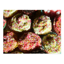 Mini carte postale de petits gâteaux
