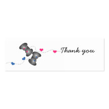 Mini cartes de Gamer de Merci Geeky de mariage Carte De Visite