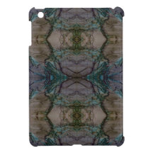 Mini cas de FX d'iPad pourpre de marbre de motif