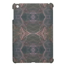 Mini cas d'iPad de marbre vert de motif