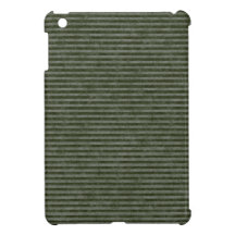 Mini cas d'iPad vert de rayure