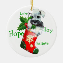 Mini Ornament Schnauzer