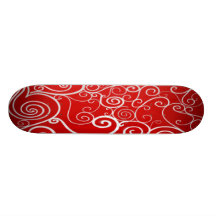 mini remous rouge de planche à roulettes