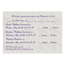 Mini RSVP carte de perle et d'argent Cartes De Visite Personnelles