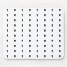 Mini tapis de souris de crâne