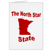 Minnesota: De staat van de Poolster Wenskaart