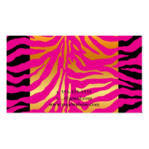 minniemay roze + gouden gestreept monogram visitekaartje