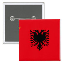 Minorité albanaise yougoslave de Sfr, drapeau ethn Badge Avec Épingle