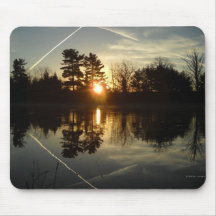 Miroir du fleuve Mississippi Tapis De Souris