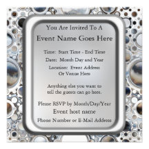 Miroirs magiques invitations personnalisables