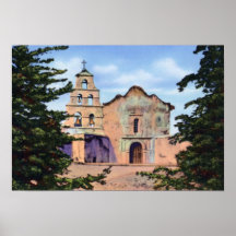 Mission San Diego de Alcala de San Diego la Califo Affiches