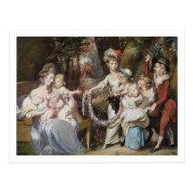 Mme Justinian Casamajor et huit de ses enfants, Cartes Postales
