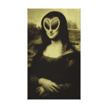 Mo-der-Na Lisa Stretched Canvas Afdruk