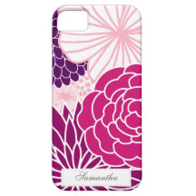 Mod rose et pourpre floral étui iPhone 5