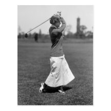 Mode du golf des femmes, les années 10 carte postale