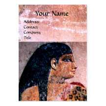 MODE et BEAUTÉ DE MONOGRAMME ANTIQUE de l'EGYPTE,  Modèle De Carte De Visite