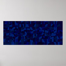 Modèle abstrait bleu-foncé affiches