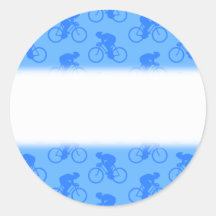 Modèle bleu de vélo autocollants