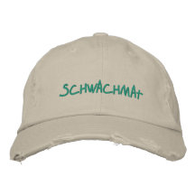Modèle brodé de chapeau de "Schwachmat" Casquettes Brodées
