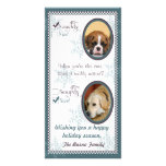 Modèle de carte de Noël de deux chiens Modèle Pour Photocarte