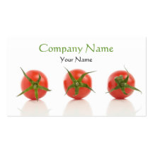 Modèle de carte de visite de tomate