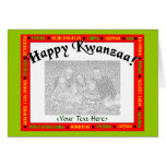 Modèle de carte de voeux de Kwanzaa