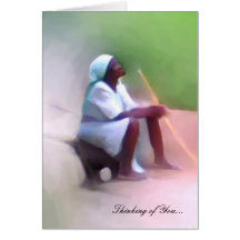 Modèle de carte de voeux - femme de couleur haïtie