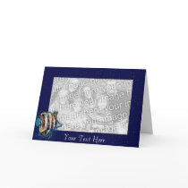 Modèle de carte - poisson de papillon d'eau de mer