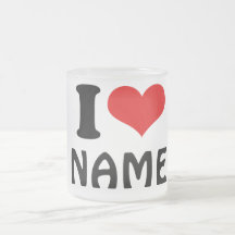 Modèle de coeur d'amour du jour de Valentines I Tasse