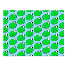 Modèle de grenouille verte cartes postales