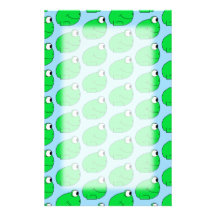 Modèle de grenouille verte papier à lettre customisable
