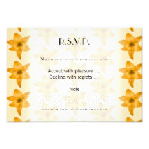 Modèle de lis tigré faire-parts