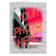 Modèle de marbre blanc de cadre de photo cartes de vœux