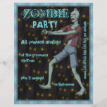 Modèle de partie de zombi pour prospectus personnalisés