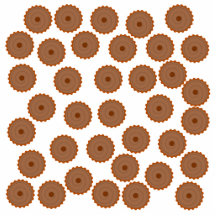 Modèle de petit gâteau de chocolat photo en découpe