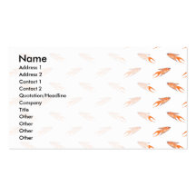 Modèle de poissons de paradis carte de visite