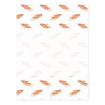 Modèle de poissons de paradis carte postale