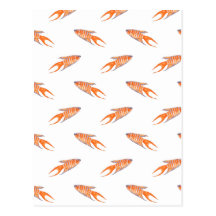 Modèle de poissons de paradis cartes postales