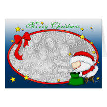 Modèle de présents de Père Noël Carte