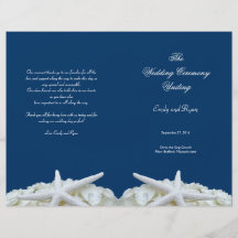 Modèle de programme de mariage de marine d'étoiles prospectus